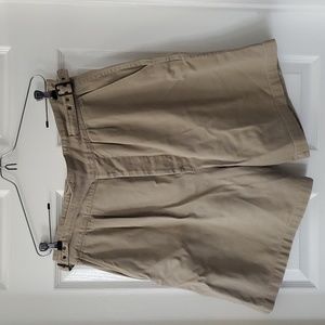 Banana Republic Safari Vintage Gurkha Shorts Side Buckle Pleated Khaki Men's 34